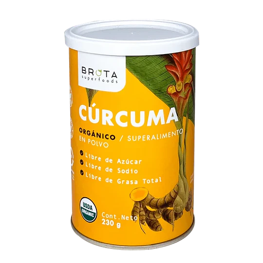 Curcuma orgánico,  en polvo, 230g, Brota