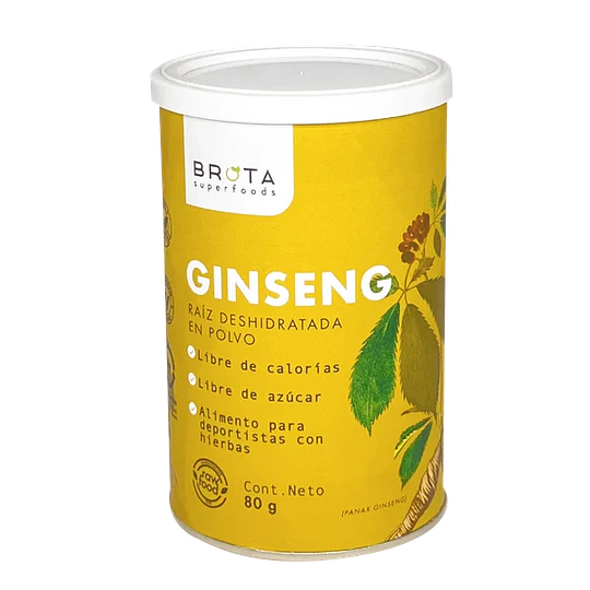 Ginseng, en polvo,  80g, Brota