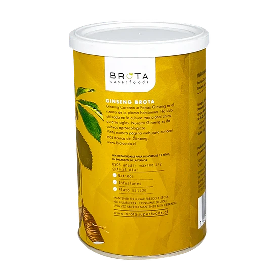 Ginseng, en polvo,  80g, Brota