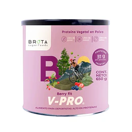 V-PRO Berry Fit, proteina vegetal, 650g ,Brota