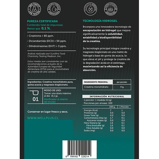Creatine Plus, 410g, Wellplus