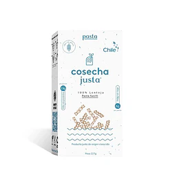 Pasta fusilli,  lenteja 227g, sin gluten, cosecha justa