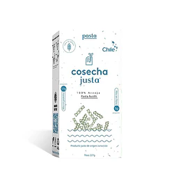 Pasta fusilli,  arveja 227g, sin gluten, cosecha justa 