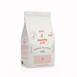 Arroz blanco chileno 600g, sin gluten, cosecha justa