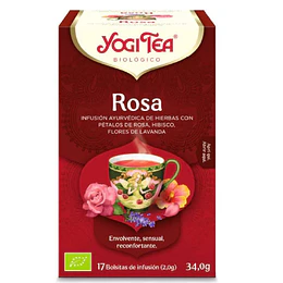 Infusión Orgánica Rose, 17 bolsitas, Yogi Tea