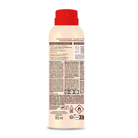 Bruma alta protección y bronceado fps50 aceite, 150ml, monoi de Tahiti, 40g, Lovea