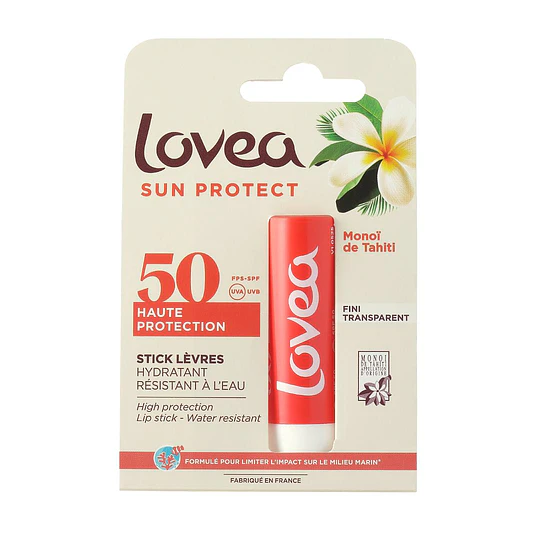 Stick labial fps50 monoi de Tahiti - 4g, Lovea