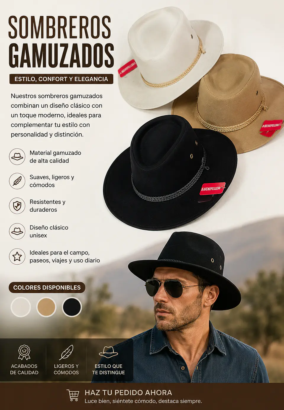 Sombreros de gamusa 3