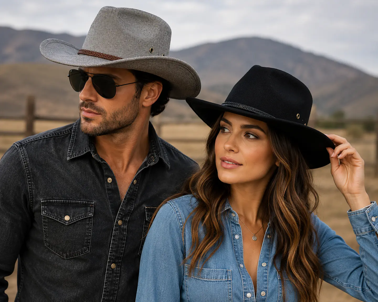 Sombrero Vaquero de Lona 3