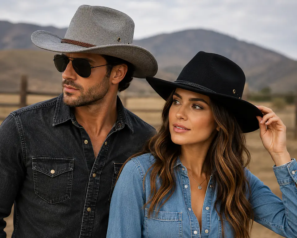 Sombrero Vaquero de Lona 3