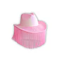 Sombrero Vaquero Rosado con Flecos - thumbnail 1