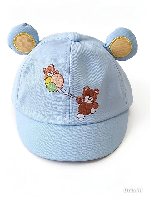 Gorrito Bebé Osito Celeste