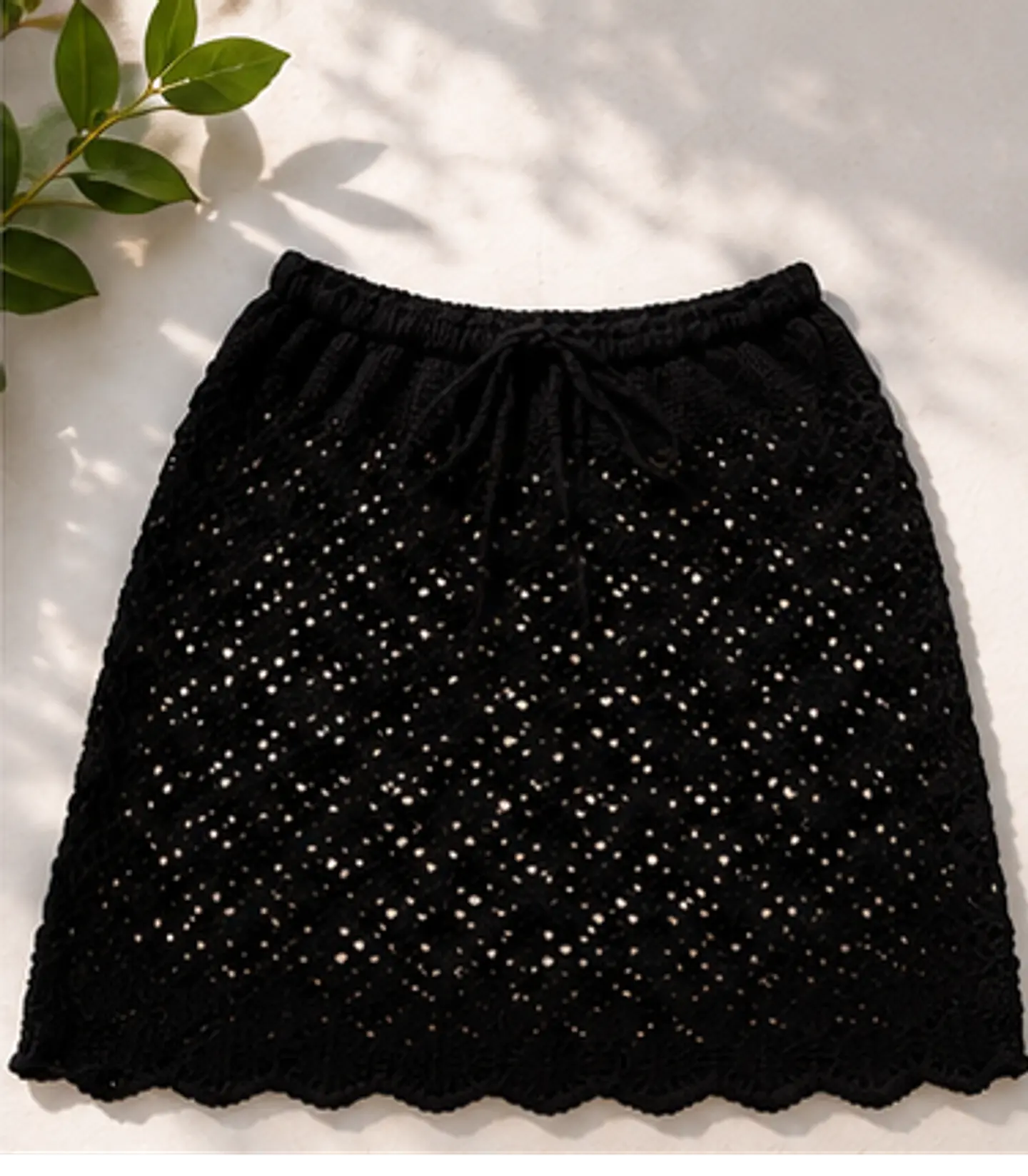 Falda Crochet con Borde Ovalado  5