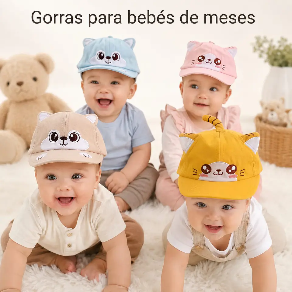 Gorritas Perrito y Gatito Bebé  1