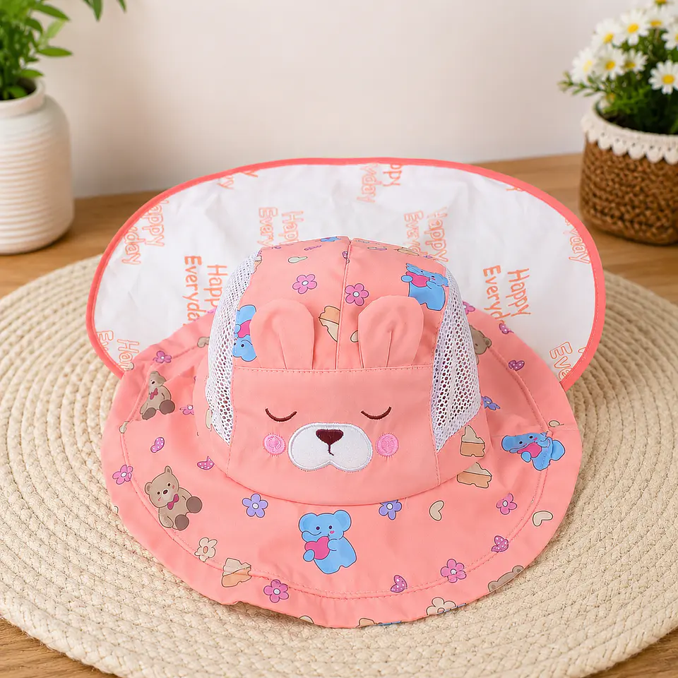 Sombrero de Conejita con Tapa Cuello 2 en 1 2