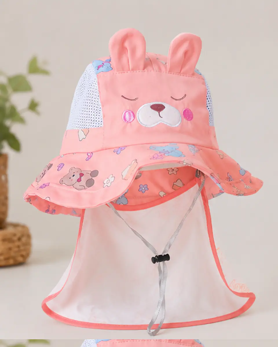 Sombrero de Conejita con Tapa Cuello 2 en 1 3