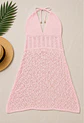 Vestido Playero Rosa estilo Crochet  - Miniatura 3