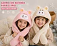 Gorro Bufanda de Peluche Osito - Miniatura 1