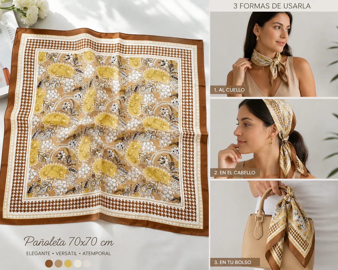Pañoletas 70x70 Satinadas 3
