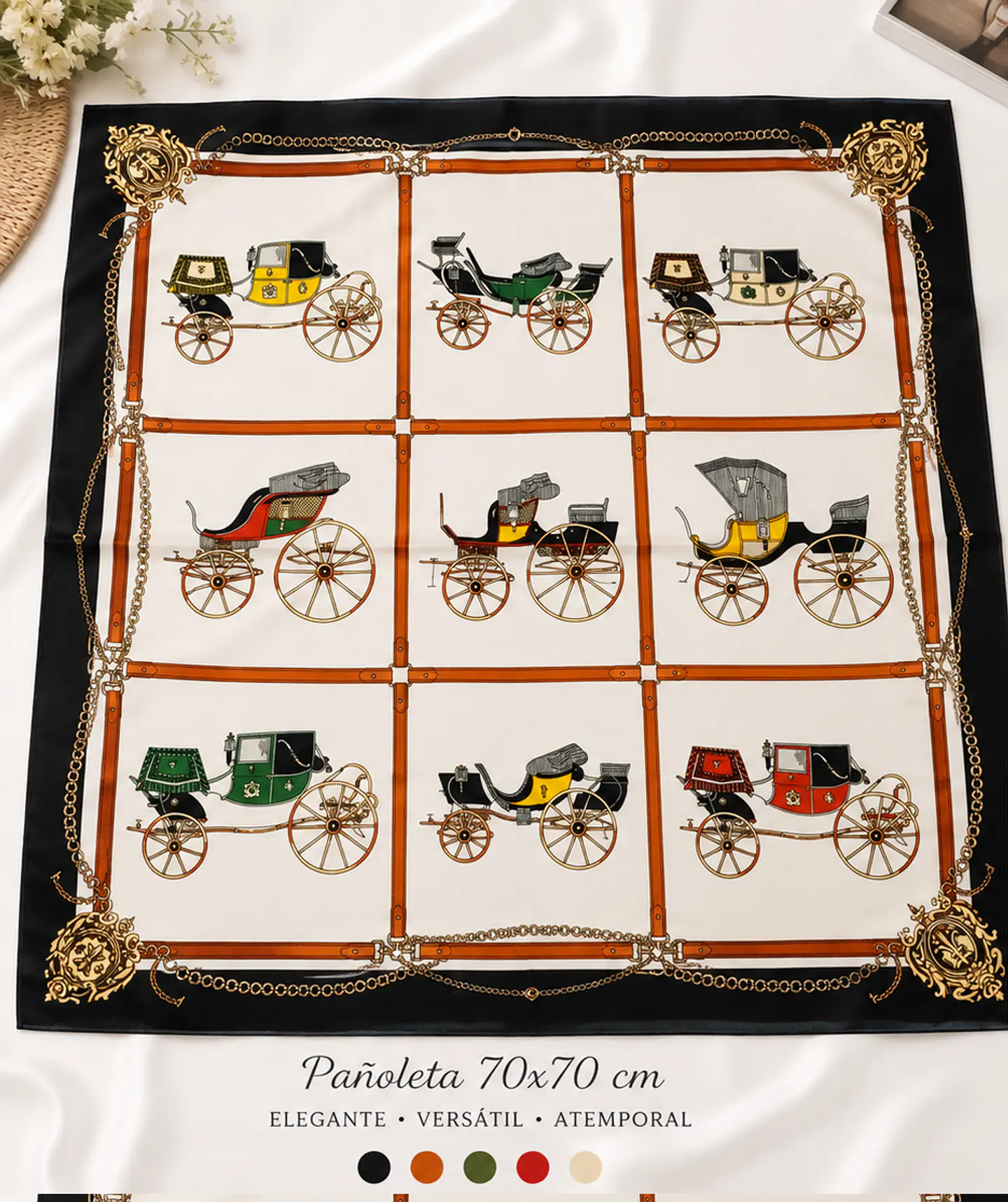 Pañoletas 70x70 Satinadas 5