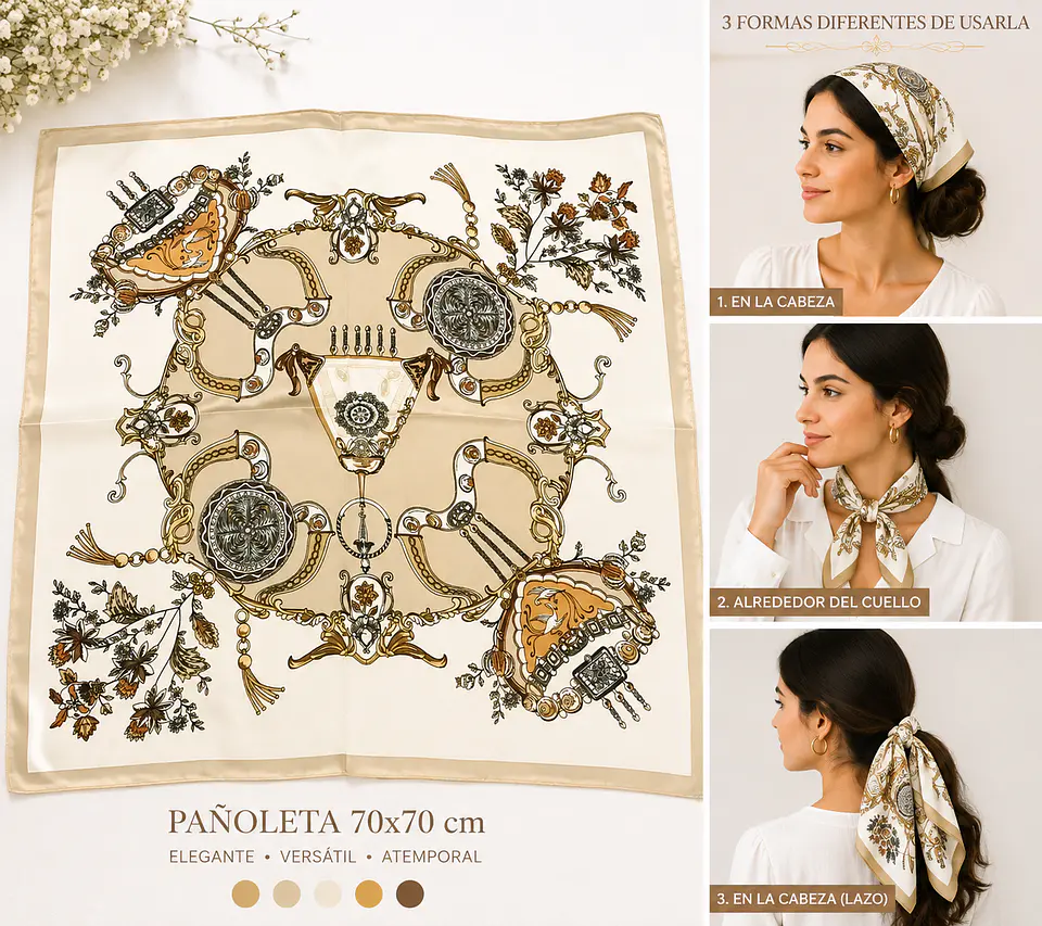 Pañoletas 70x70 Satinadas 1
