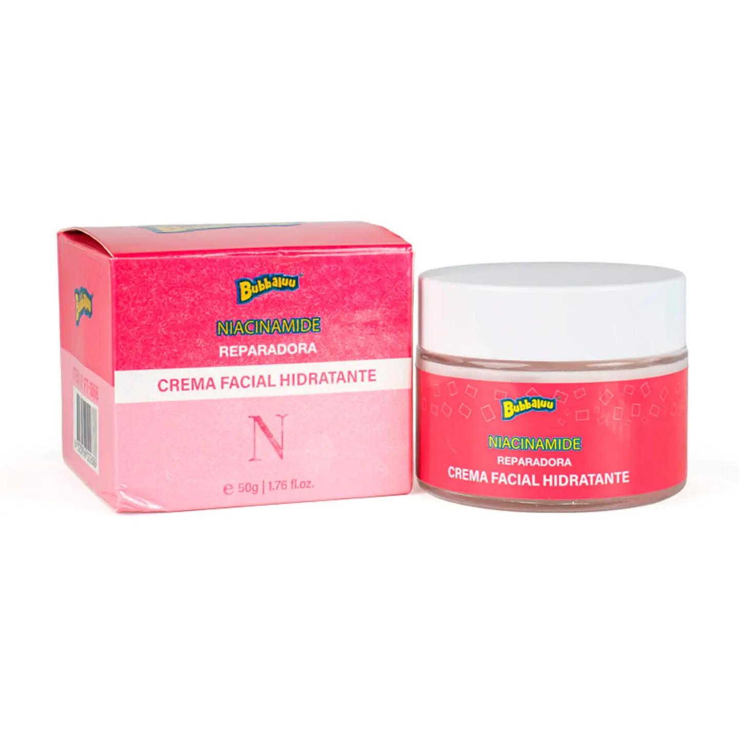 Crema facial hidratante niacinamide Bubbalu 50g  1