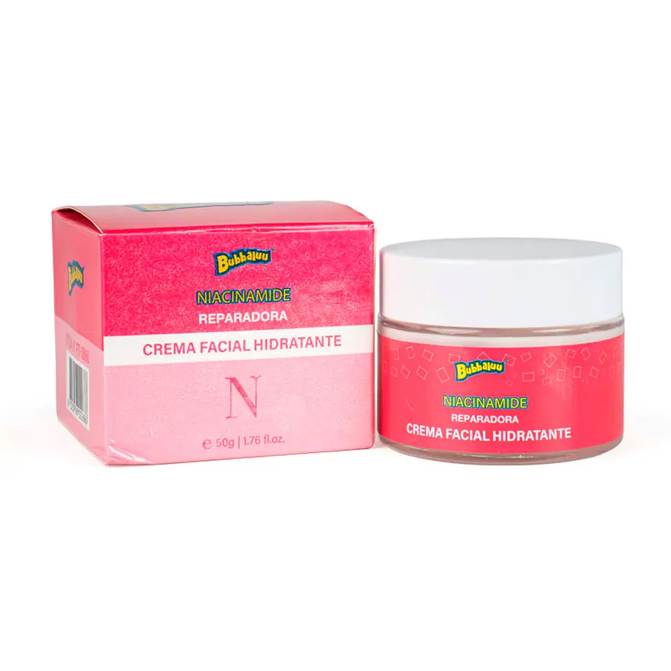 Crema facial hidratante niacinamide Bubbalu 50g  1
