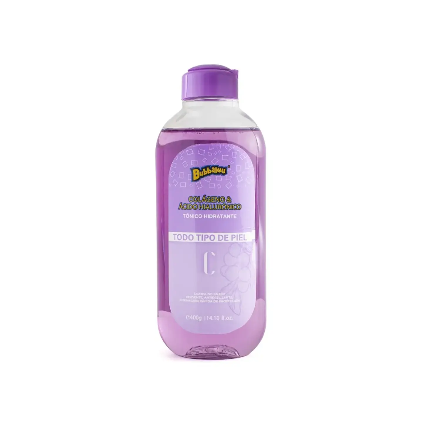 Tónico hidratante colágeno y acido hialuronco Bubbalu 400g 1