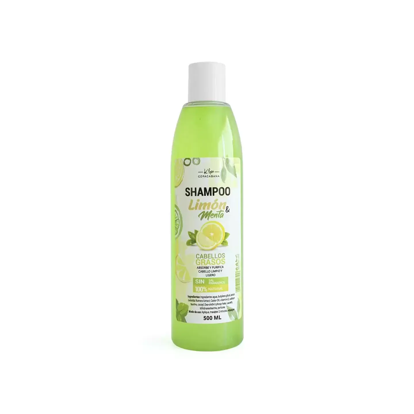 Shampoo limon y menta copacabana 500ml 1