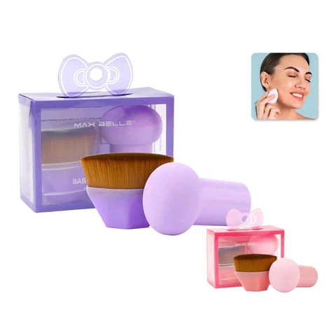 Esponja de Maquillaje y Brocha max belle