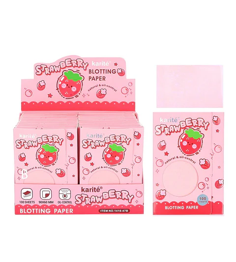 Papel absorbente karite 100pcs