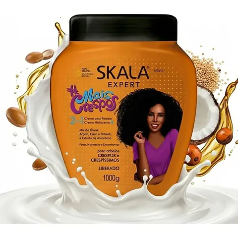 Máscara Skala Mais Crespos 2 en 1 Para Cabello Rizado y Ondulado de 1 kg