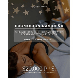 Promoción Navideña 1 Sesión Sculpt + Masaje Localizado