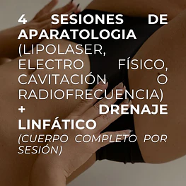 4 Sesiones  Reductivas, Reafirmante o Celulitis