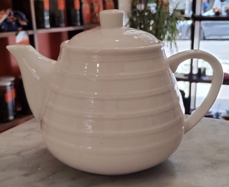 Tetera Ceramica Blanca