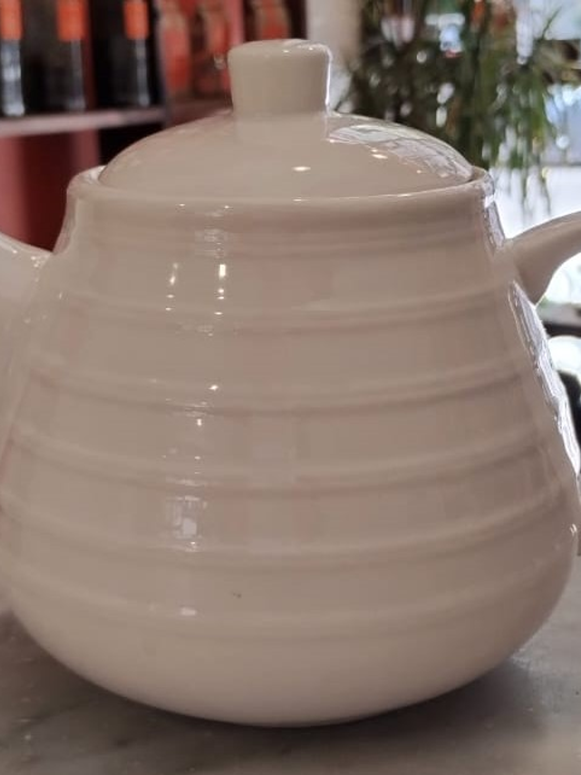 Tetera Ceramica Blanca 1