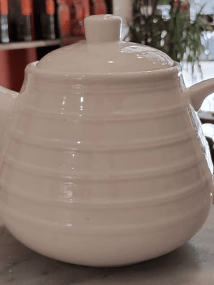 Tetera Ceramica Blanca
