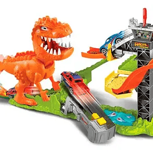 Pista Dinosaurios Lanza carros Niños 