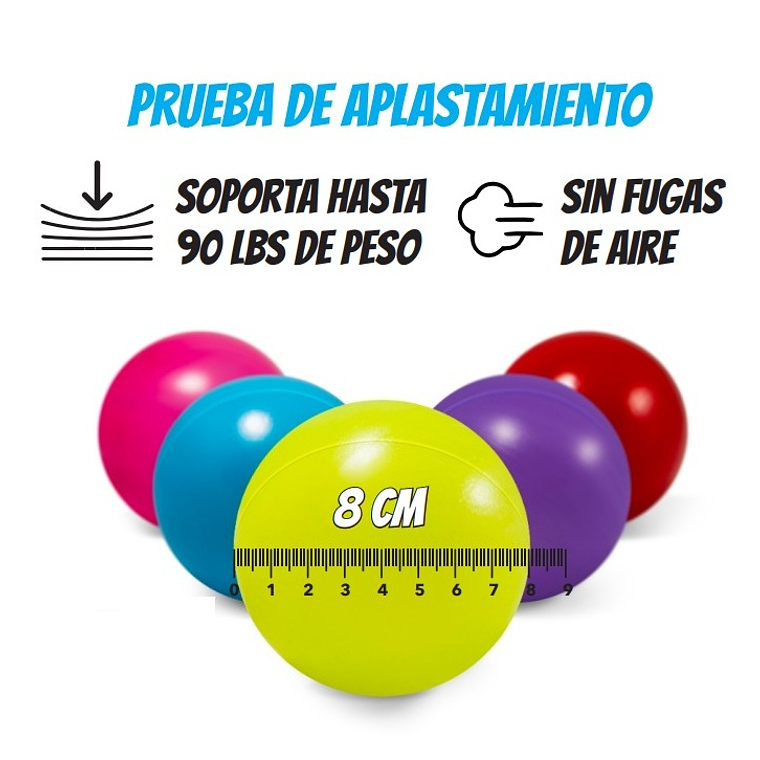 Pelotas Para Piscina Plastica Premium x400 Und  1