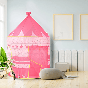 Castillo Infantil Rosa Plegable Carpa Camping Infantil