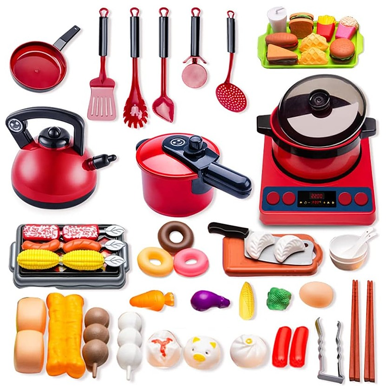 Set Cocina Infantil Niña 61 pcs  2