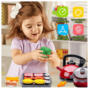 Set Cocina Infantil Niña 61 pcs 