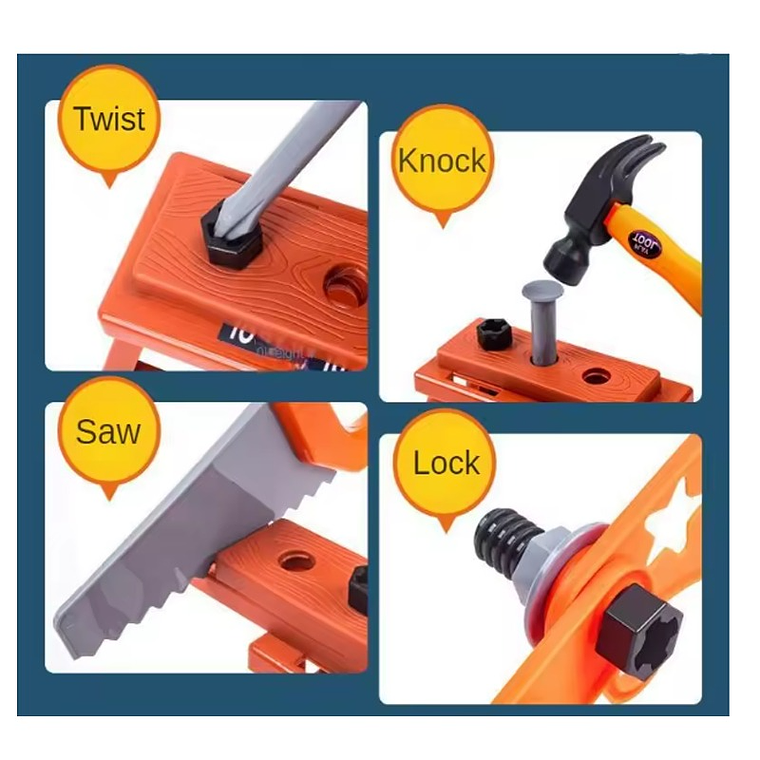 Kit Herramienta Niños 71 Pcs Juguetes  6