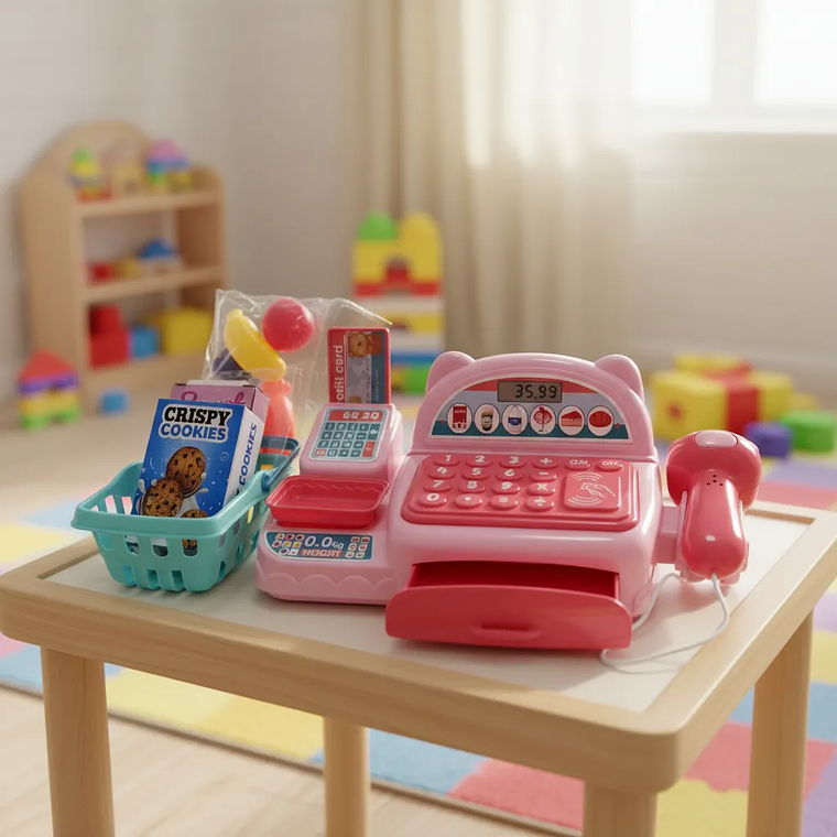 Máquina Registradora Infantil De Supermercado  1