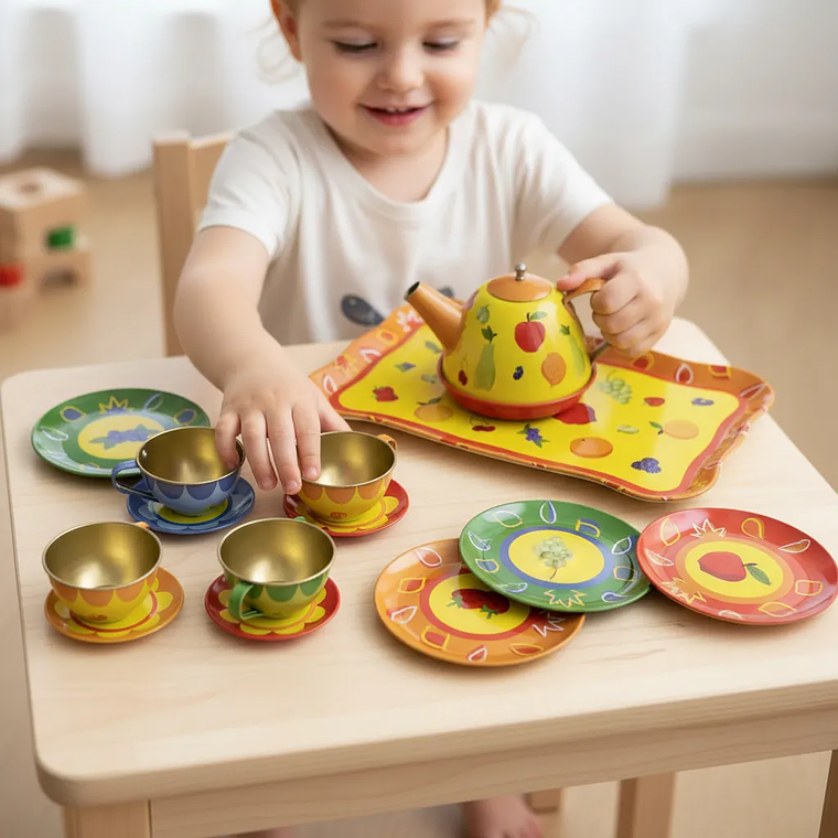 Juego de Vajilla Infantil para Cocinar y Aprender 3