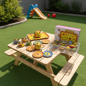 Juego de Vajilla Infantil para Cocinar y Aprender