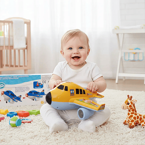 Avión Didáctico para Bebé con Luces y Sonido