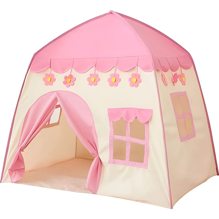 Carpa Castillo Infantil Rosada Tienda Princesa para Niñas y Niños 2