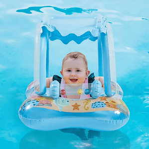 Flotador para Bebé con Techo y Sonajero