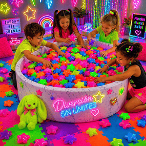 Pelota Estrella de Piscina Neon x 50 UND 